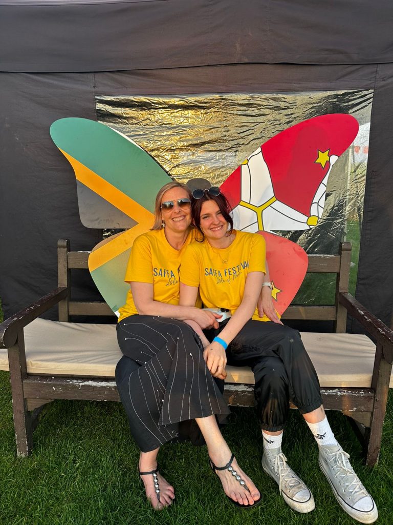 Festival organiser Vanessa Naude and Kiara Shnier